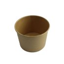 50 Stk. Papierbecher rund braun Eisbecher 500 ml